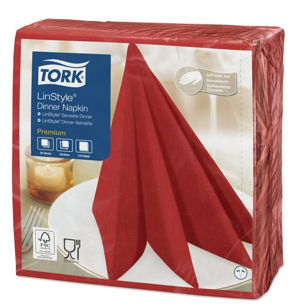 Tork-Linstyle-Red-Dinner-Napkin-39-x-39cm